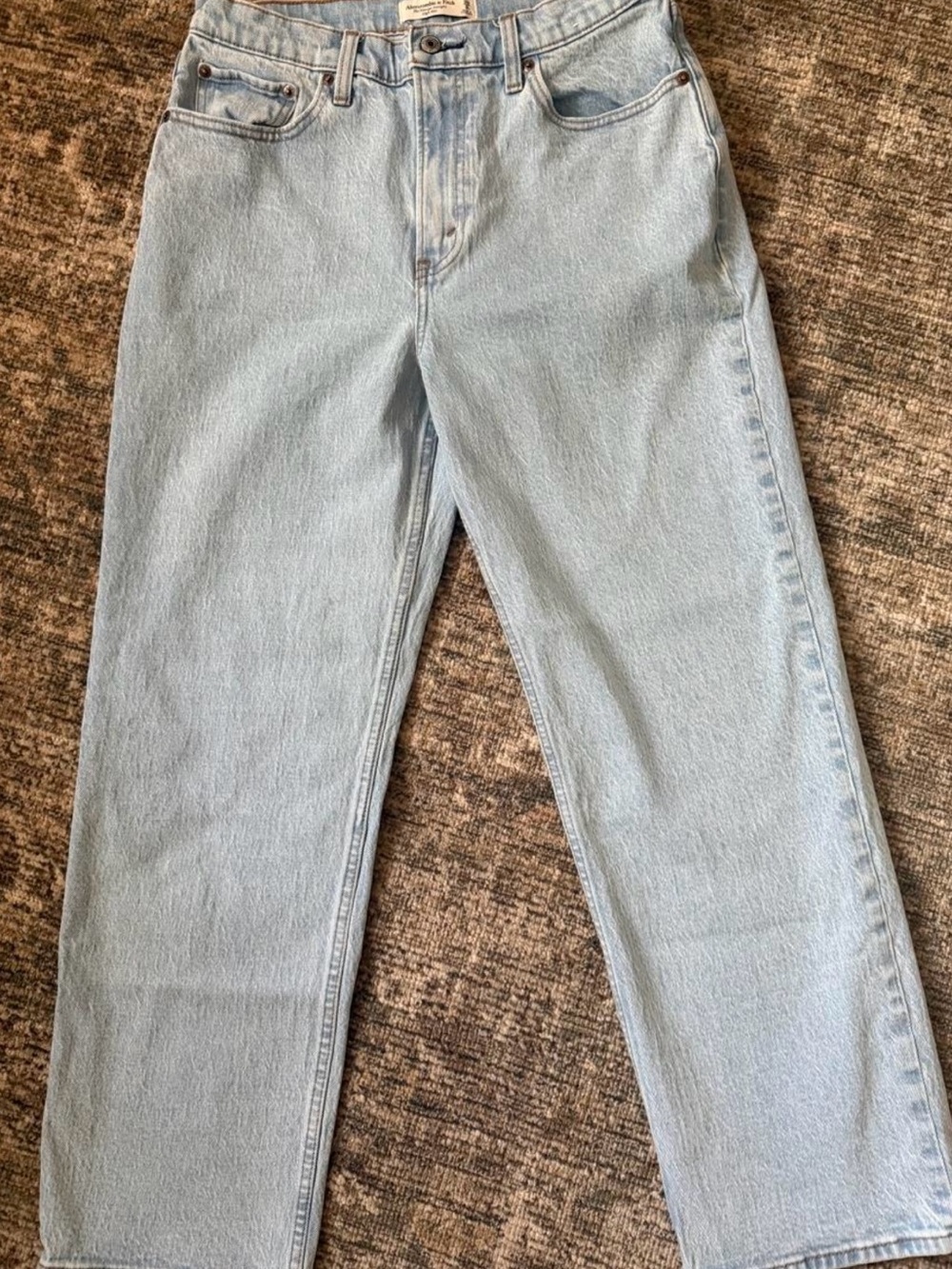 Abercrombie & Fitch Light Blue Straight Leg Jeans